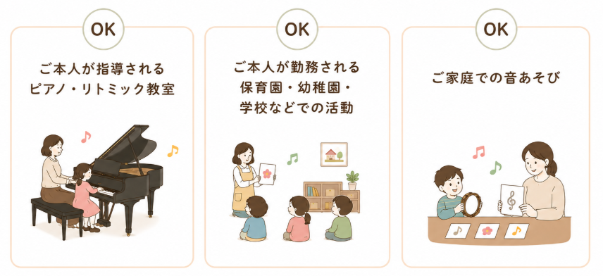 使っていただける範囲のイラスト